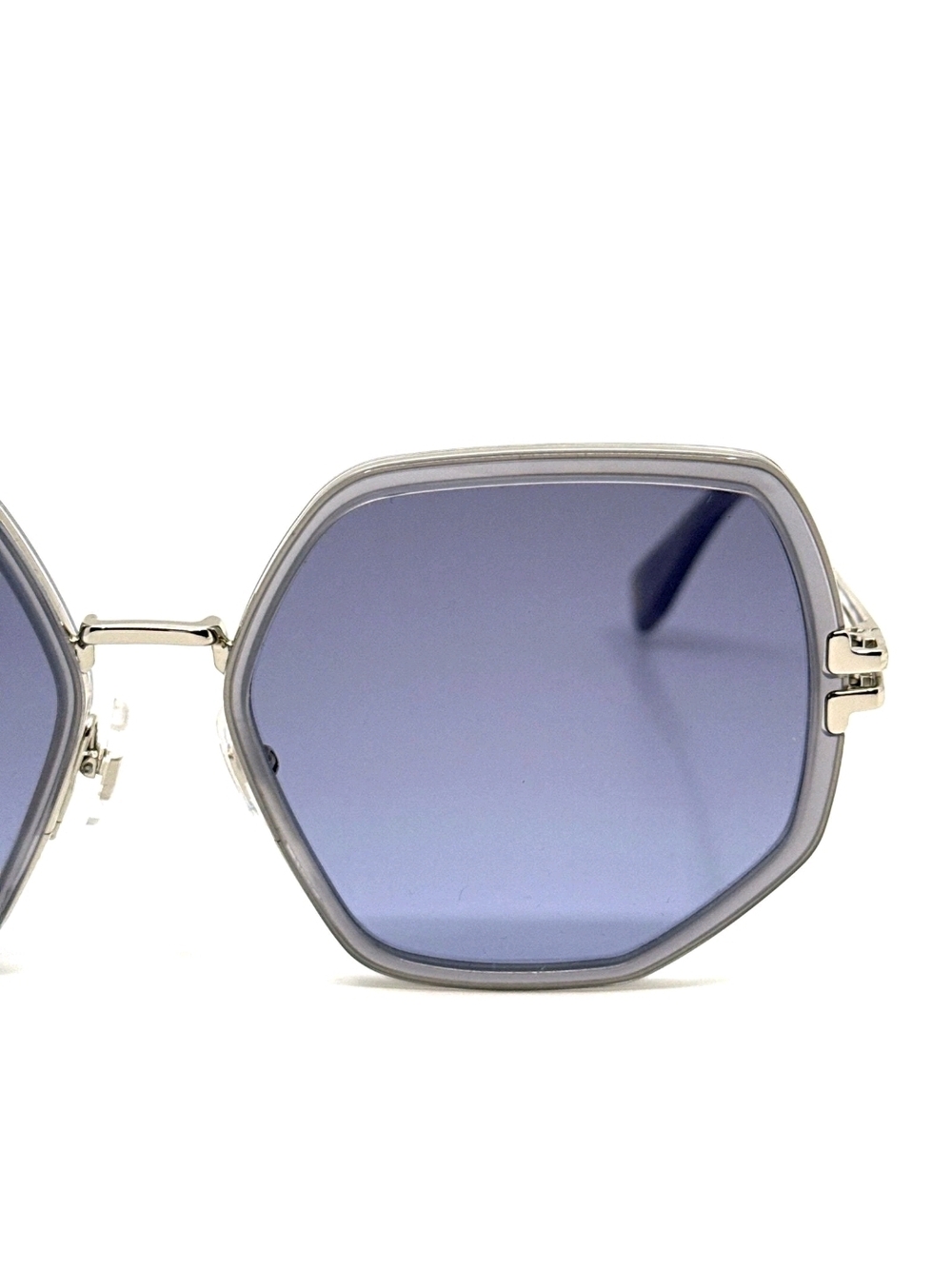 Marc Jacobs Silver Metal Frame Sunglasses with Dark Gray Lenses - Picture 6 of 12